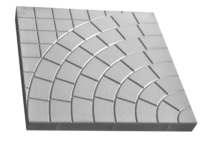 тротуарная плитка Паутинка (Солнце) 400*400*50 мм - серая - от производителя basic-stroy.ru